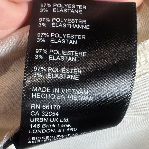 Urban Outfitters off white light before dark bow back mini dress size small - Picture 8 of 9